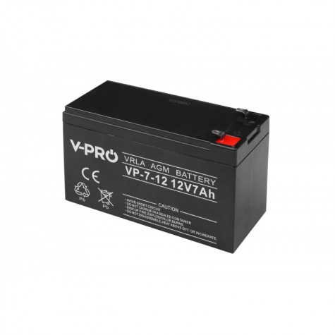 Akumulator żelowy VPRO AGM 12V pojemność 7Ah